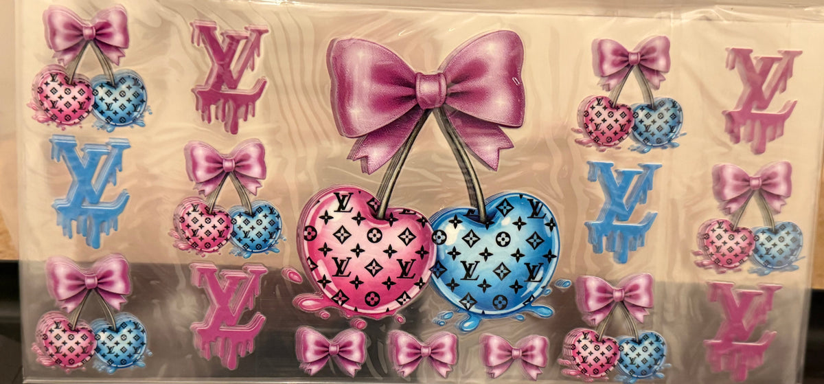 Dripped cherry bow