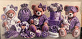 Purple bear Christmas
