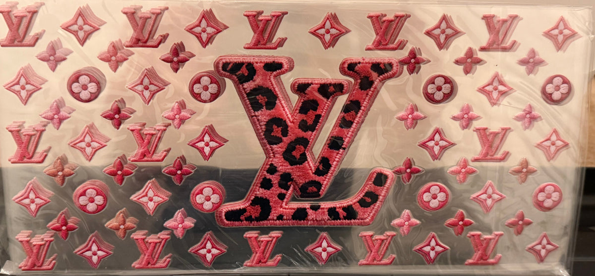 Leopard velvet effect logo