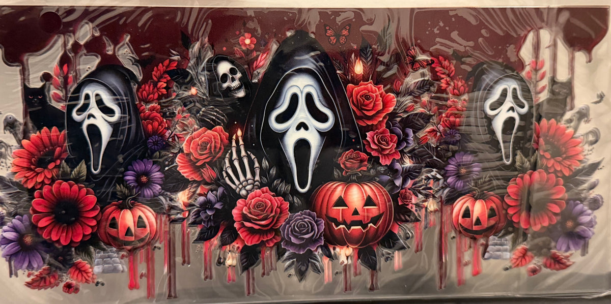 Ghostface Halloween wrap